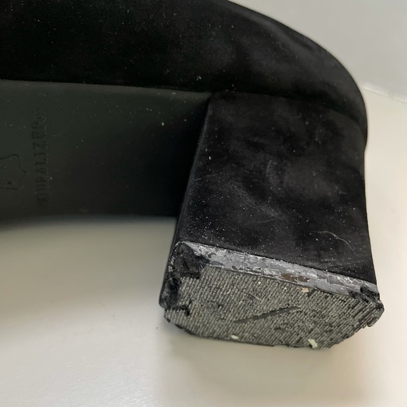 Naturalizer Juliet Black Slip On Heels, Suede, 9 Narrow, EUC. - Picture 5 of 9